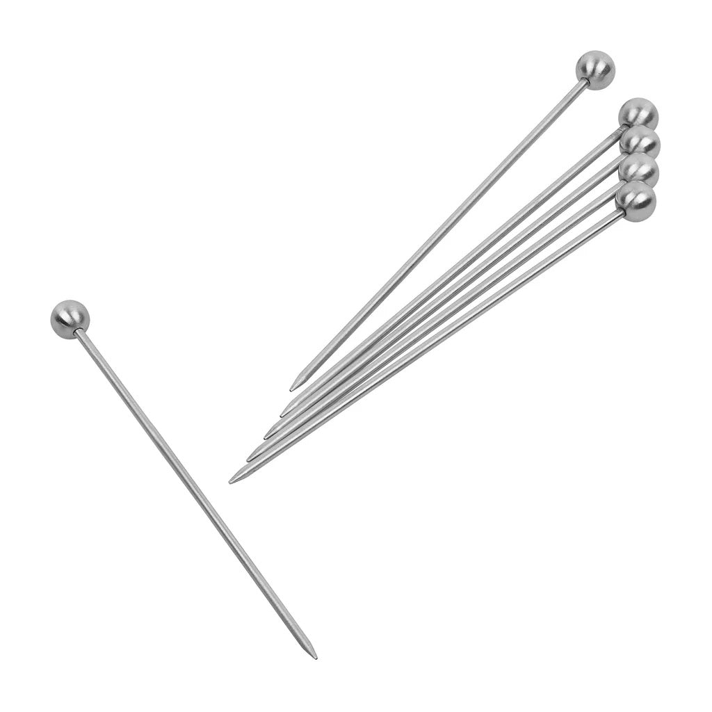 Tala Stainless Steel Cocktail Picks Chrome Pack of 6 10A00113