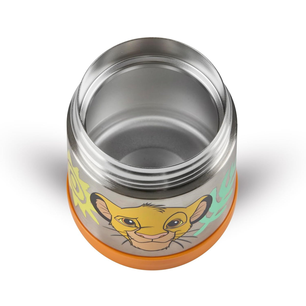 Thermos The Lion King Funtainer Food Jar Orange 290ml 200614 | Stainless Steel Container | Double-wall vacuum insulation | Keeps Food Hot for 7Hrs and Cold for 5Hrs