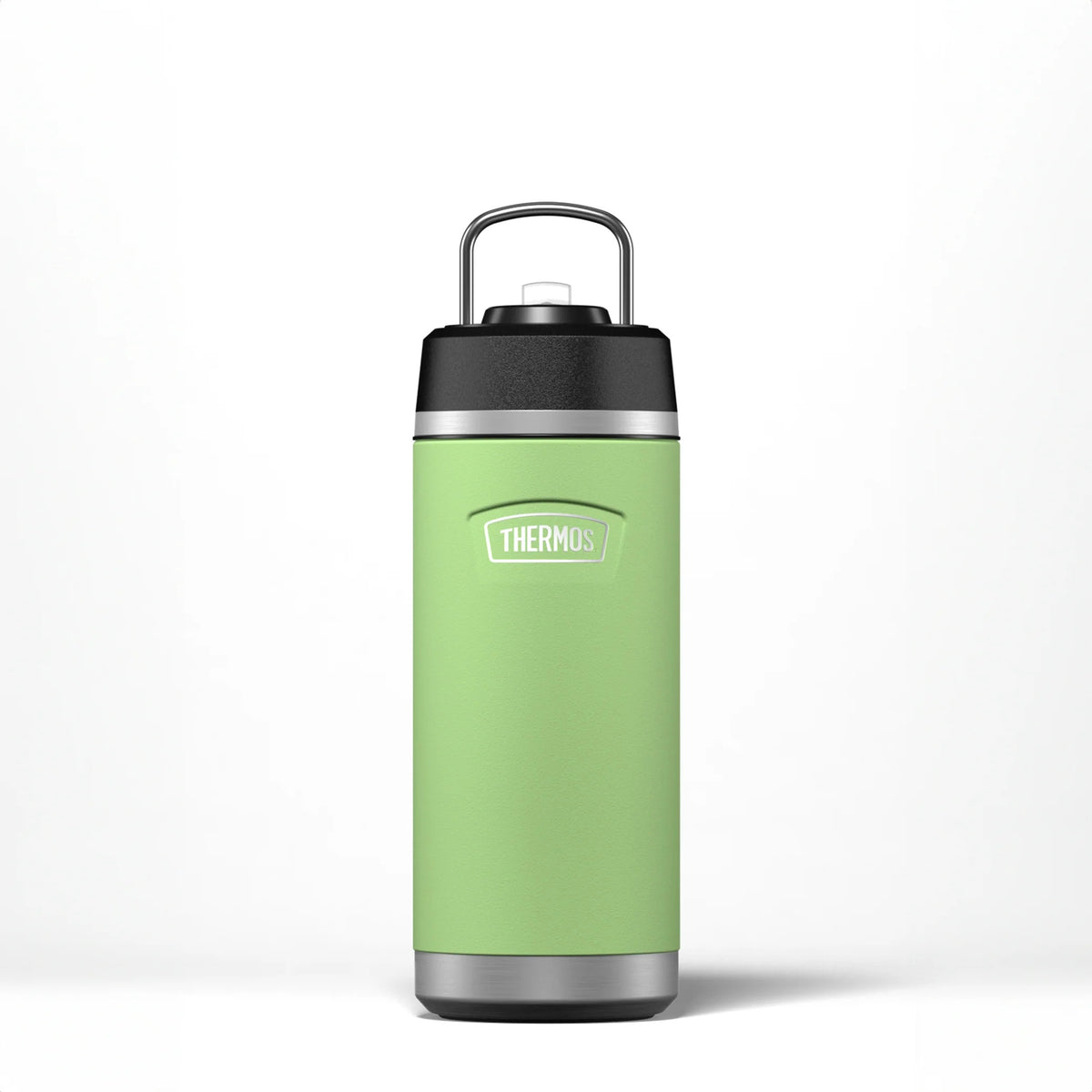 Thermos Icon Series Flip Lid Bottle Lime Green 8cm x 8cm x 21cm 530ml 350g 207430 | Vacuum Insulated Stainless Steel Flask | Keeps Drinks Cold for 16Hrs | Durable Leak-Proof Travel Water Bottle | Dishwasher Safe | Flip-up Straw | Non-slip Base | Easy