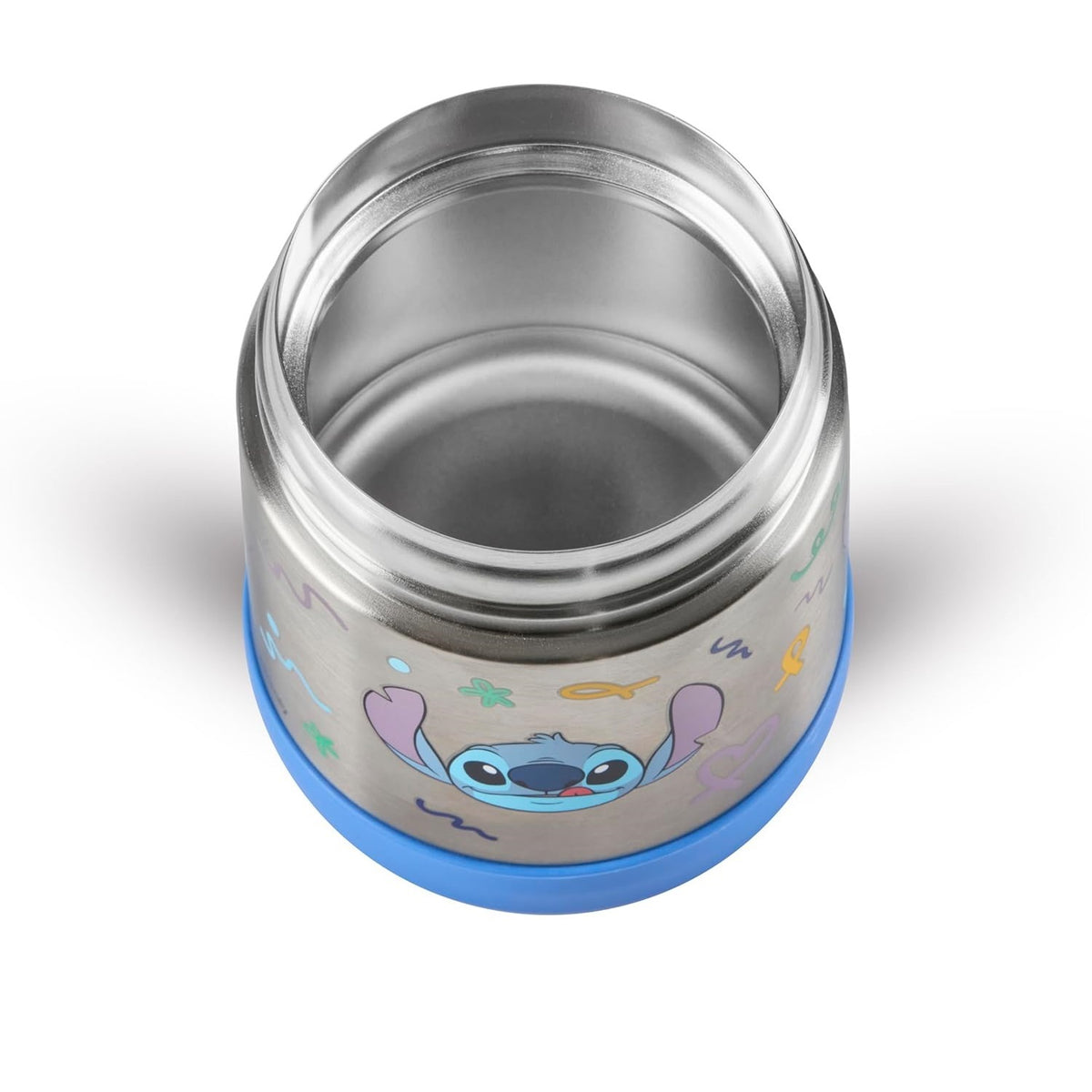 Thermos Funtainer Food Jar Blue 290ml 200760 | Stitch Design | Stainless Steel Container | Double-wall vacuum insulation | Keeps Food Hot for 7Hrs and Cold for 5Hrs