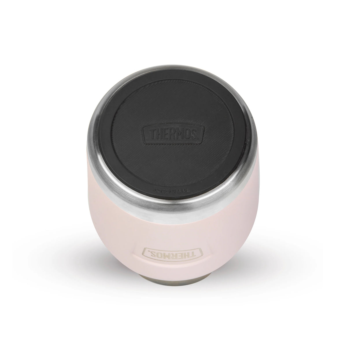 Thermos Icon Series Food Flask with Carry Handle Peony Pink 9.9cm x 9.9cm x 16.2cm 355ml 410g 271512 | Includes Stainless Steel Spoon | Vacuum Insulated Stainless Steel | 8-Hrs Hot and 18-Hrs Cold | Leakproof | Durable and Portable | Non-slip Base