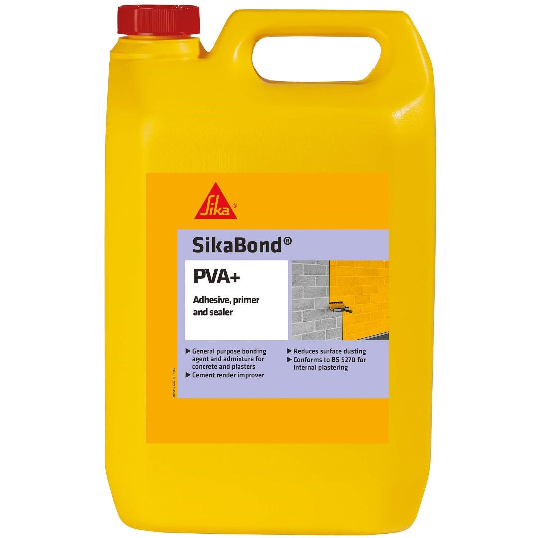Sika Bond PVA Plus Adhesive Primer and Sealer Yellow 2.5Ltr 446004