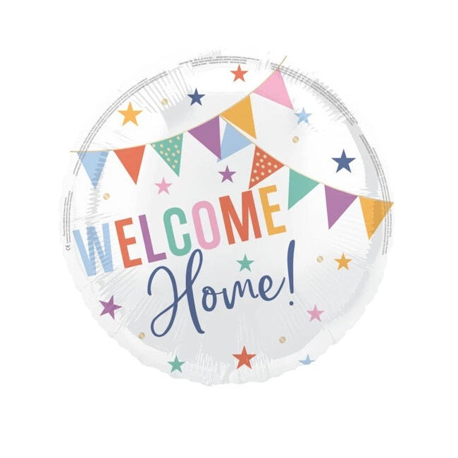Unique Welcome Home Foil Helium Balloon White 18-Inch 82125