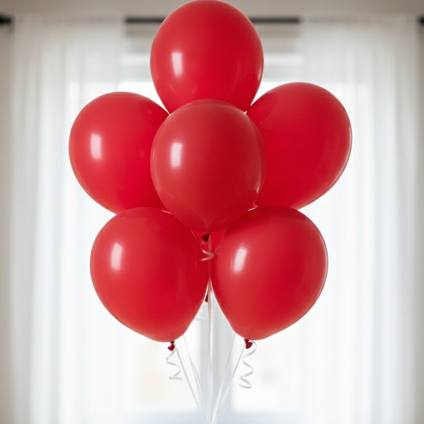 Unique Premium Latex Balloons Red 12-Inch Pack of 10 88012