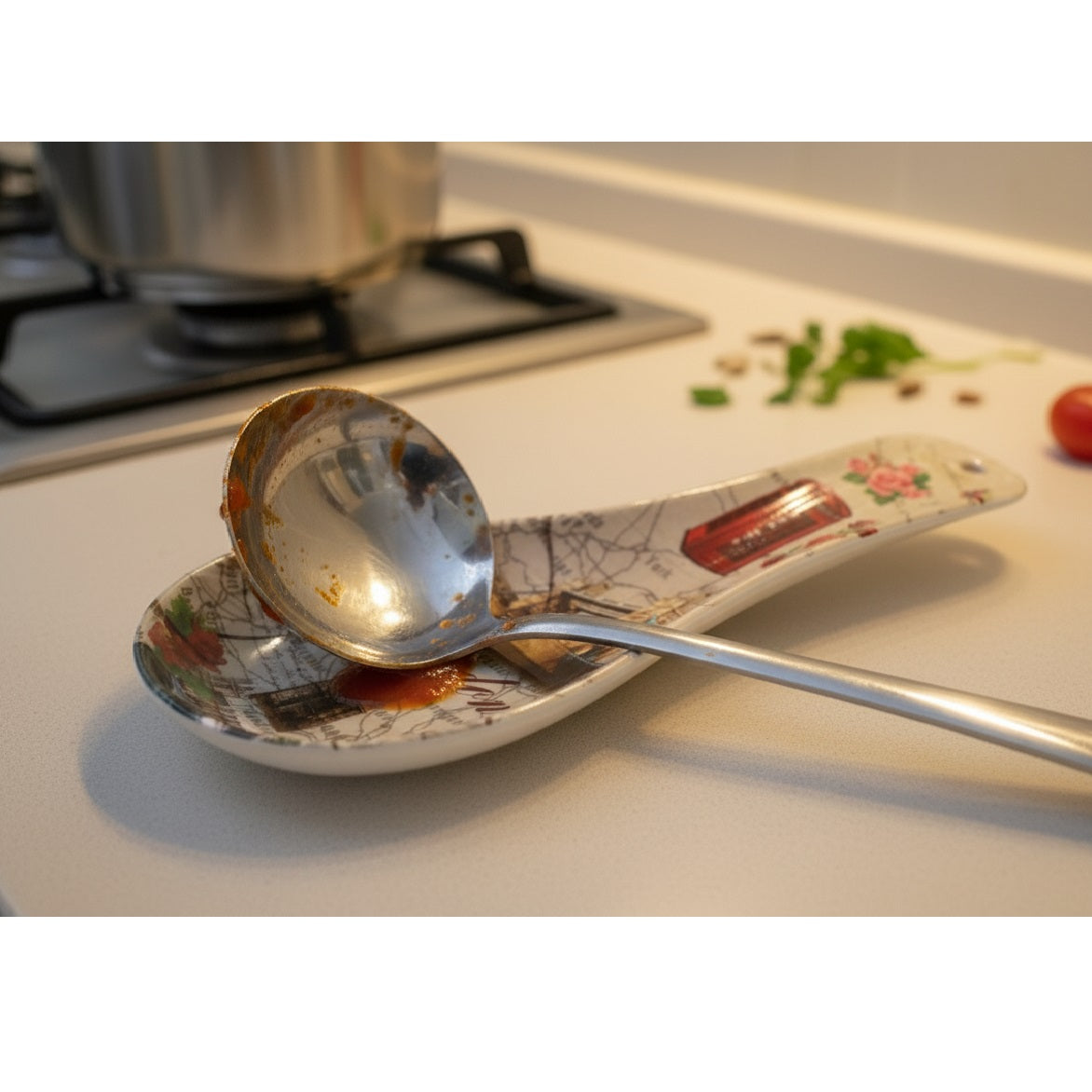 London Floral Spoon Rest Multicolour KKC05F