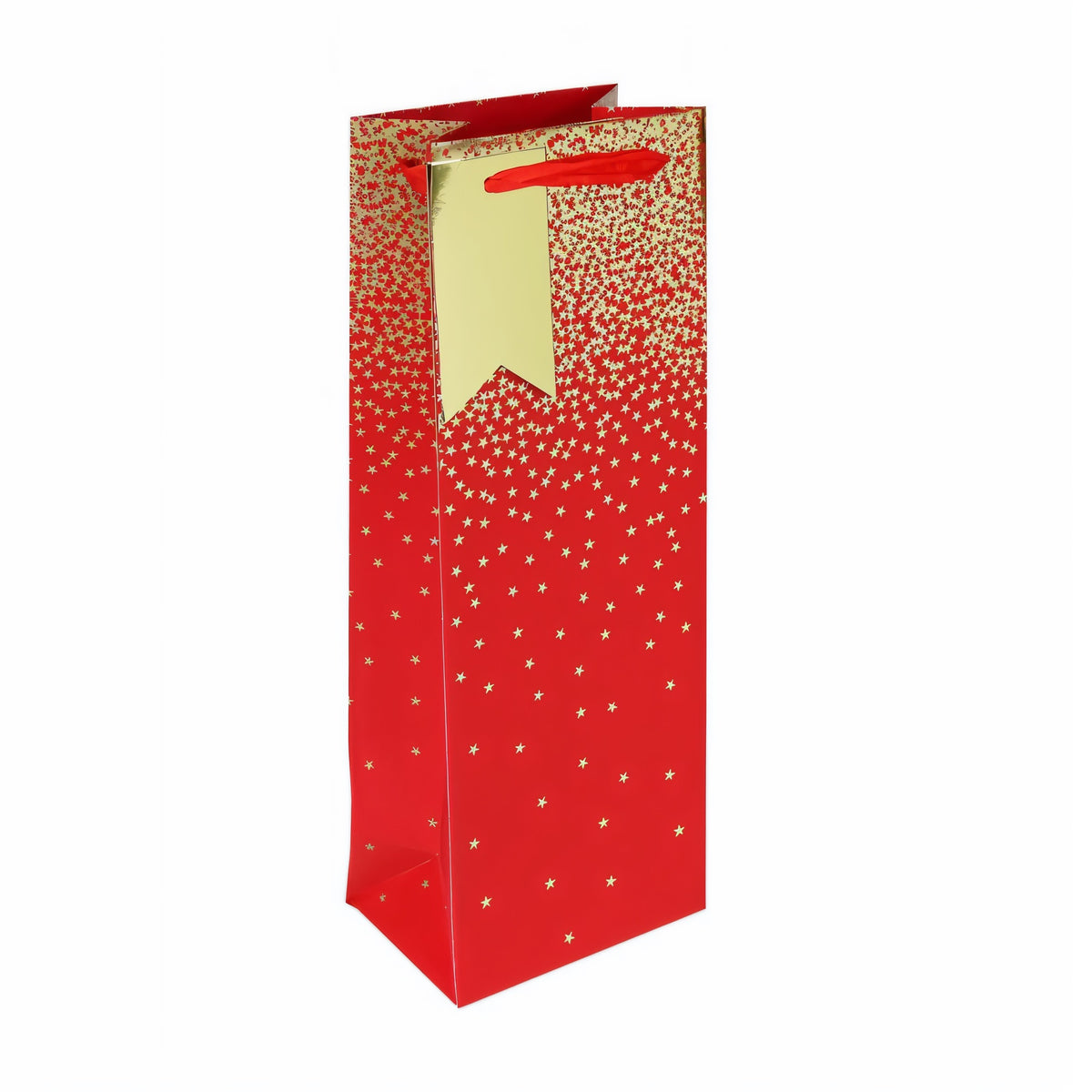 Eurowrap Ombre Bottle Gift Bag Red Pack of 6 W127mm x H355mm x 90mm 34831-4C