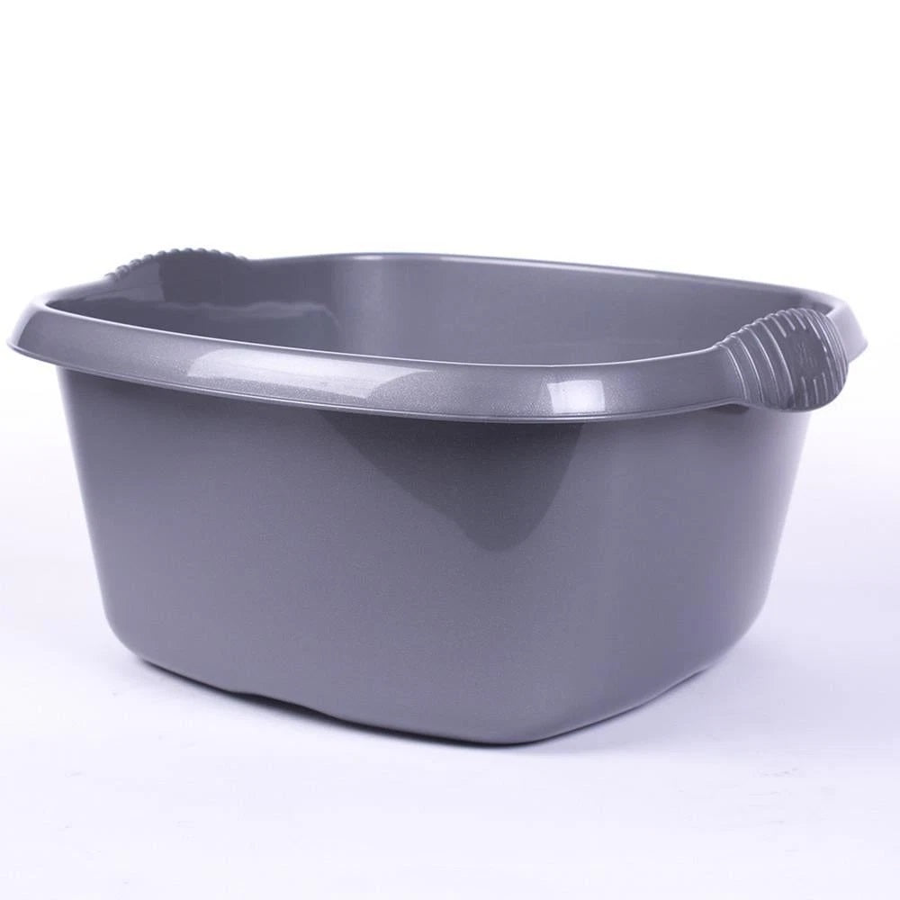Wham Casa Washing Up Square Plastic Bowl Silver 32cm 11280