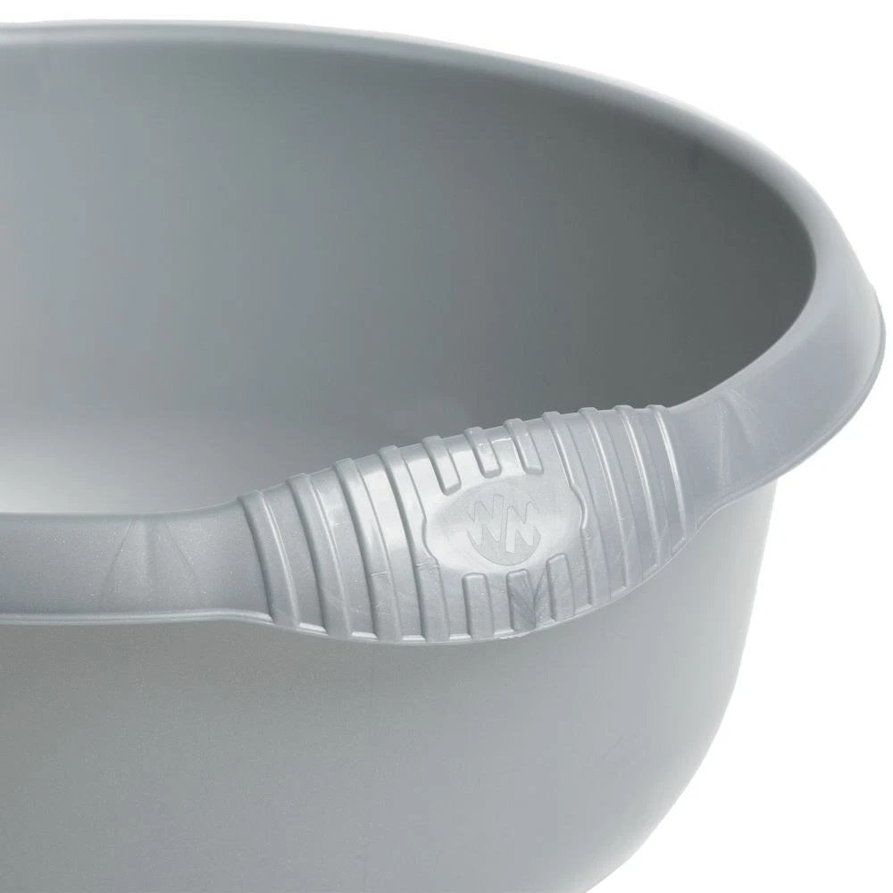 Wham Casa Washing Up Round Plastic Bowl Silver 36cm 11275