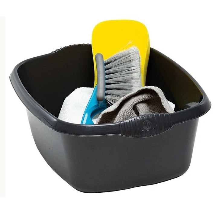 Wham Casa Washing Up Rectangular Plastic Bowl Midnight Black 39cm 17229