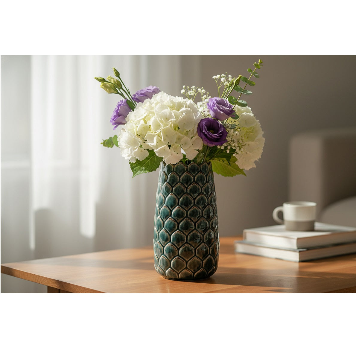 SIL Interiors Artichoke Vase Green 11.8cm x 11.8cm x 21.5cm OR8219