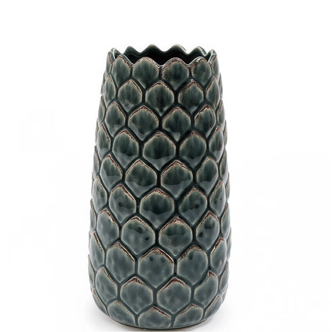 SIL Interiors Artichoke Vase Green 11.8cm x 11.8cm x 21.5cm OR8219