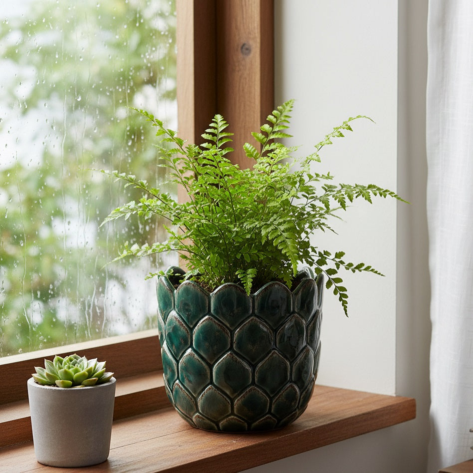 SIL Interior Artichoke Planter Green 14.2cm x 14.2cm x 12.5cm OR8220