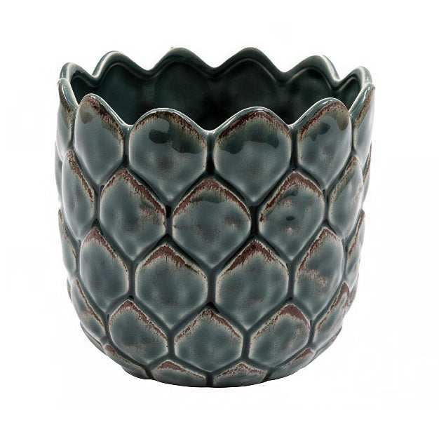 SIL Interior Artichoke Planter Green 14.2cm x 14.2cm x 12.5cm OR8220