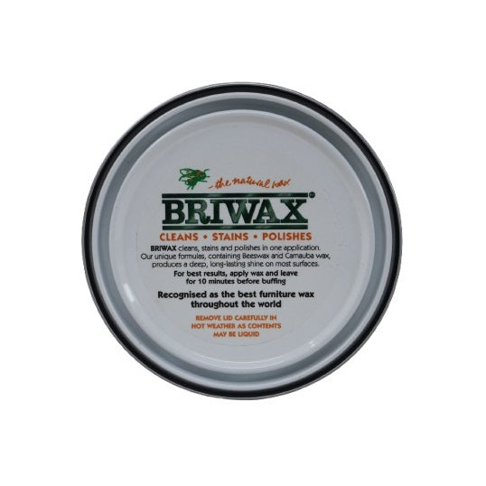 Briwax Natural Wax Polish Clear 400g BWCL400 | Cleans-Stains and Polishes | Long-Lasting Shine | For Wood Furniture and Surfaces | Contains Beeswax Carnauba Wax