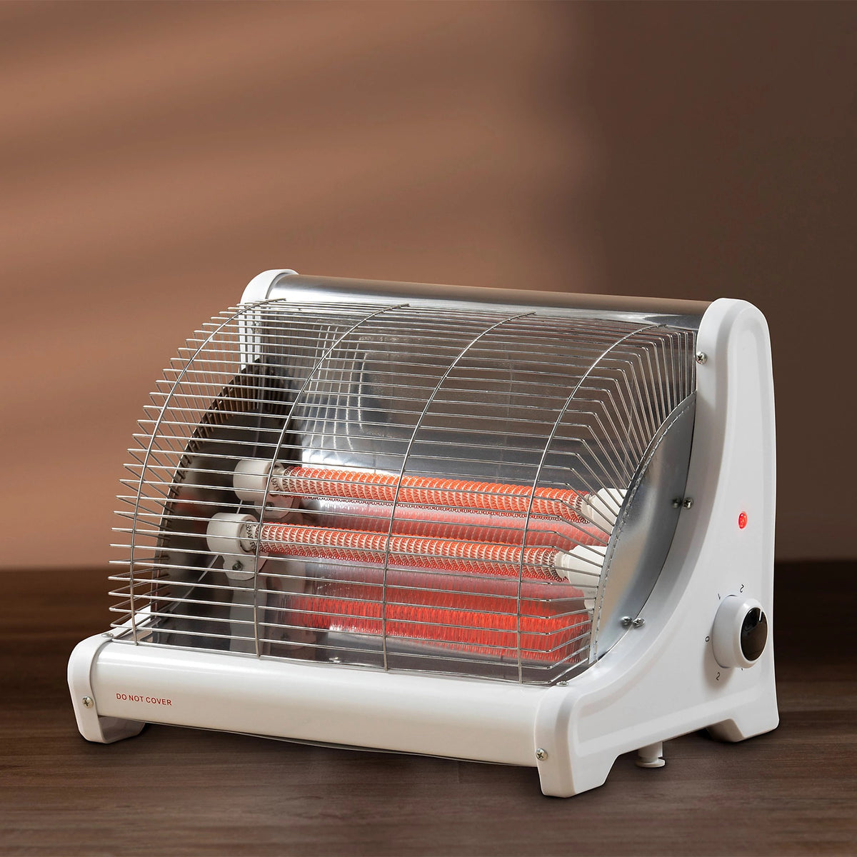 Daewoo 1200W Bar Ceramic Heater White HEA1893 | Instant Heat | 2 Heat Settings | Tip Over Cut Out