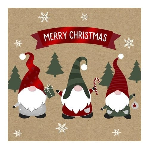 Eurowrap Gonk Luxury Christmas Cards Assorted Pack of 12 X-35819-BC