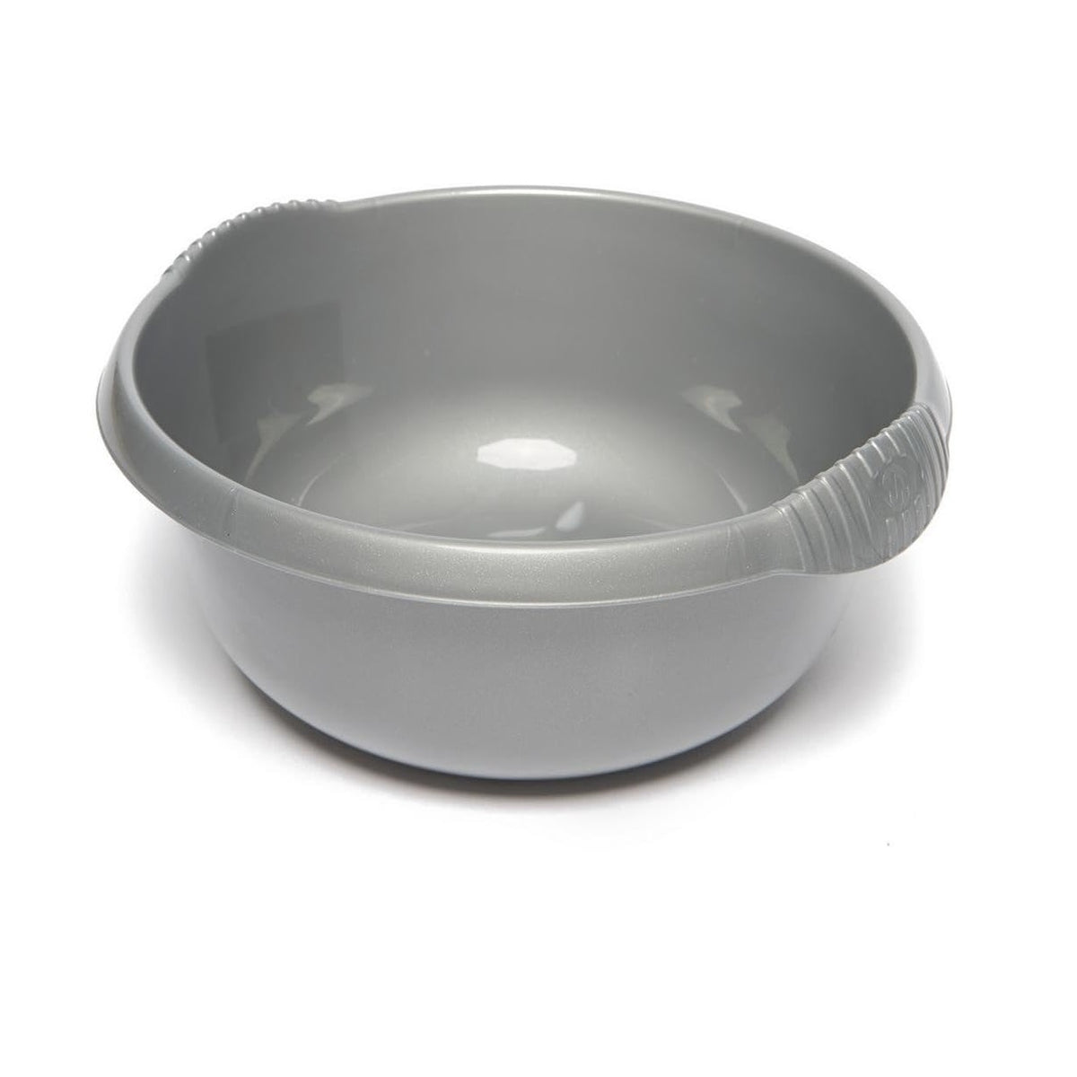 Wham Round Casa Bowl 28cm Silver 11265 | Durable Plastic Mixing and Washing Bowl | Lightweight and Easy to Clean | Ideal for Kitchen-Laundry and Household Use