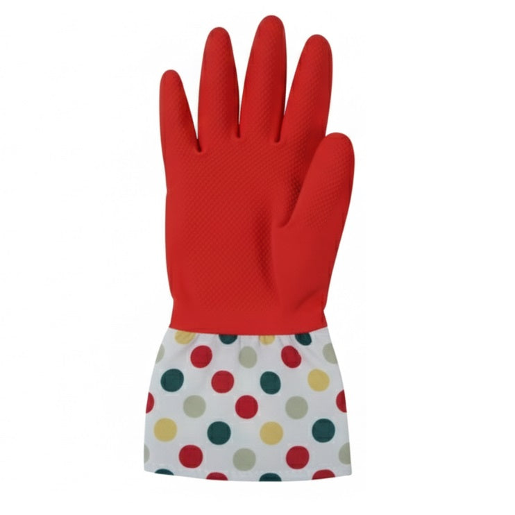 Country Club Rubber Cleaning Gloves with Printed Cuff Assorted KAC244902