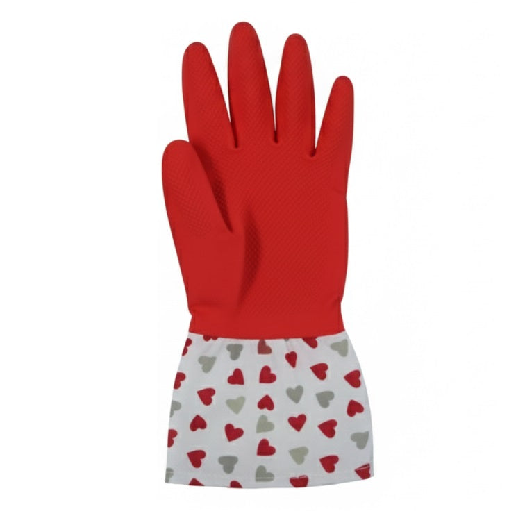 Country Club Rubber Cleaning Gloves with Printed Cuff Assorted KAC244902