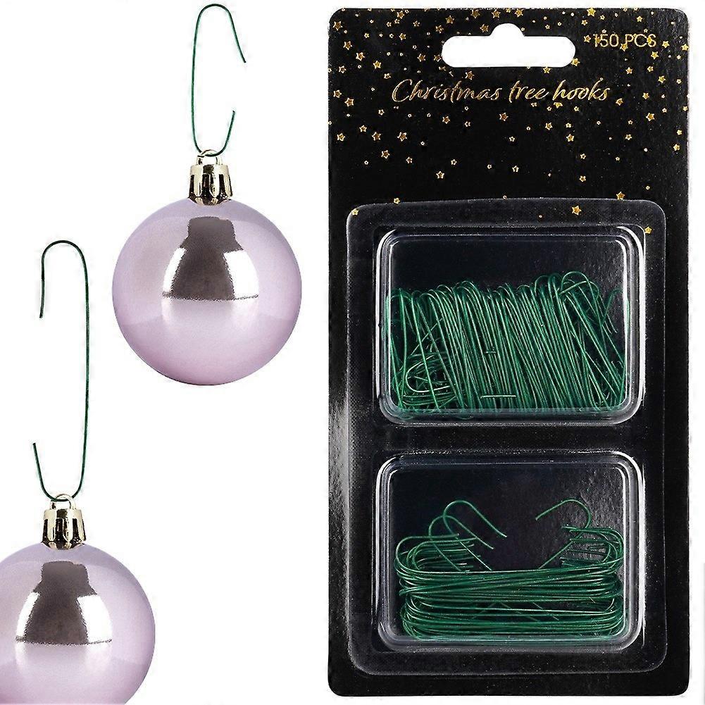 Christmas Tree Hooks Green Pack of 150 AWR401590 | Decorative Hooks | For Ornaments-Tree Decorations and Holiday Crafts