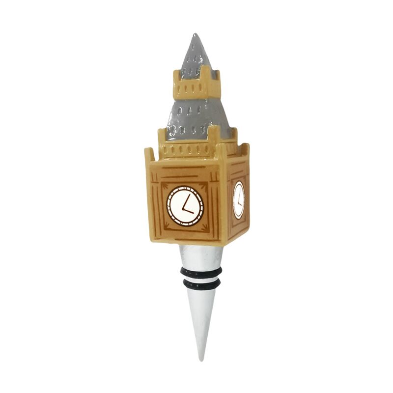 Puckator Novelty London Icons Big Ben Bottle Stopper Multicoloured 14cm x 4cm x 2.5cm BOT366 | Perfect Gift for Travelers and Collectors | Keeps Wine Fresh and Secure