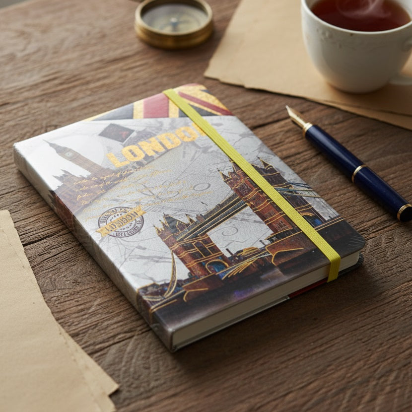 London Embossed Notebook Multicoloured SNB06B