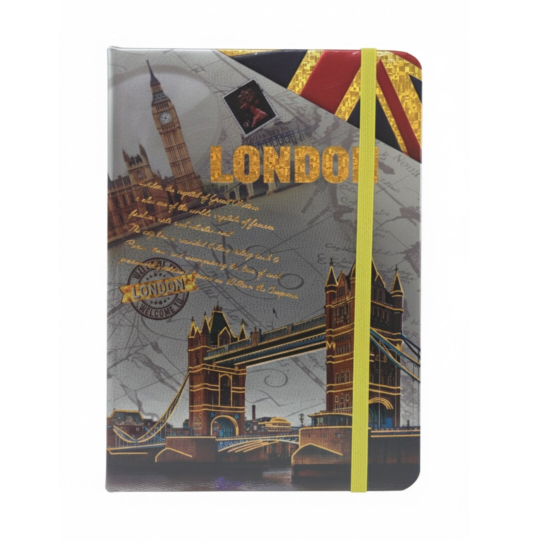 London Embossed Notebook Multicoloured SNB06B