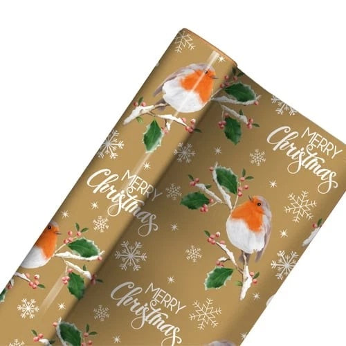 Clairefontaine Eurowrap Recyclable Traditional Christmas Festive Gift Wrap Multicoloured 7Mtr x 70cm Pack of 1 X-36461-GWC | Assorted Designs | Perfect for Holiday Presents