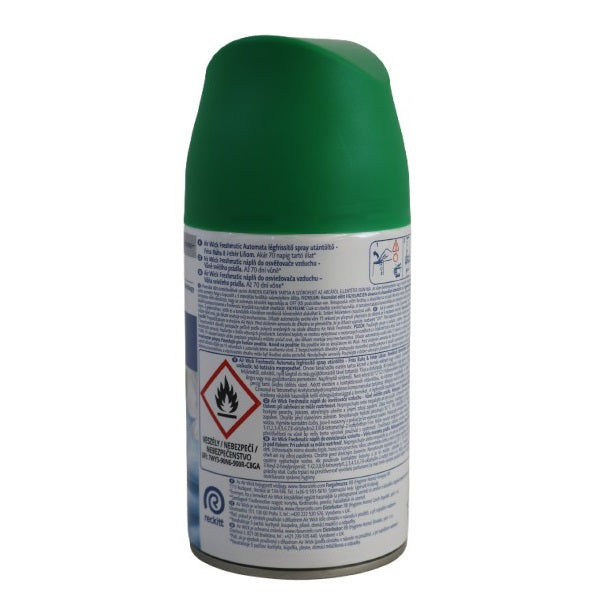 Air Wick Automatic Spray Refill Multicoloured 250ml AIR951 | Cool Linen and White Lilac | Up to 70 Days of Freshness | Air Freshener Refill | For Home-Office and Bathroom | Odour Neutralisation Power