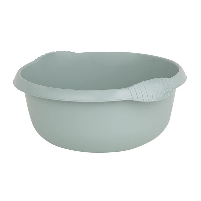 Wham Round Casa Bowl 32cm Silver Sage 17156 | Durable Plastic Mixing and Washing Bowl | Lightweight and Easy to Clean | Ideal for Kitchen-Laundry and Household Use