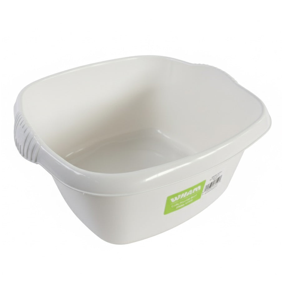Wham Casa Washing Up Square Bowl Snow White 32cm 17209
