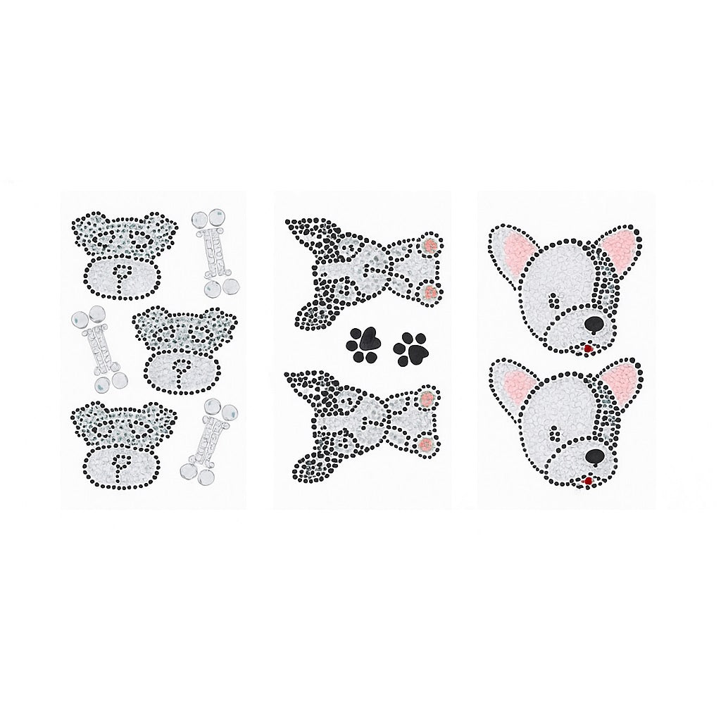 SIL Craft Gem Dog Crafting Stickers Assorted 10cm x 16cm Pack of 1 CR2001