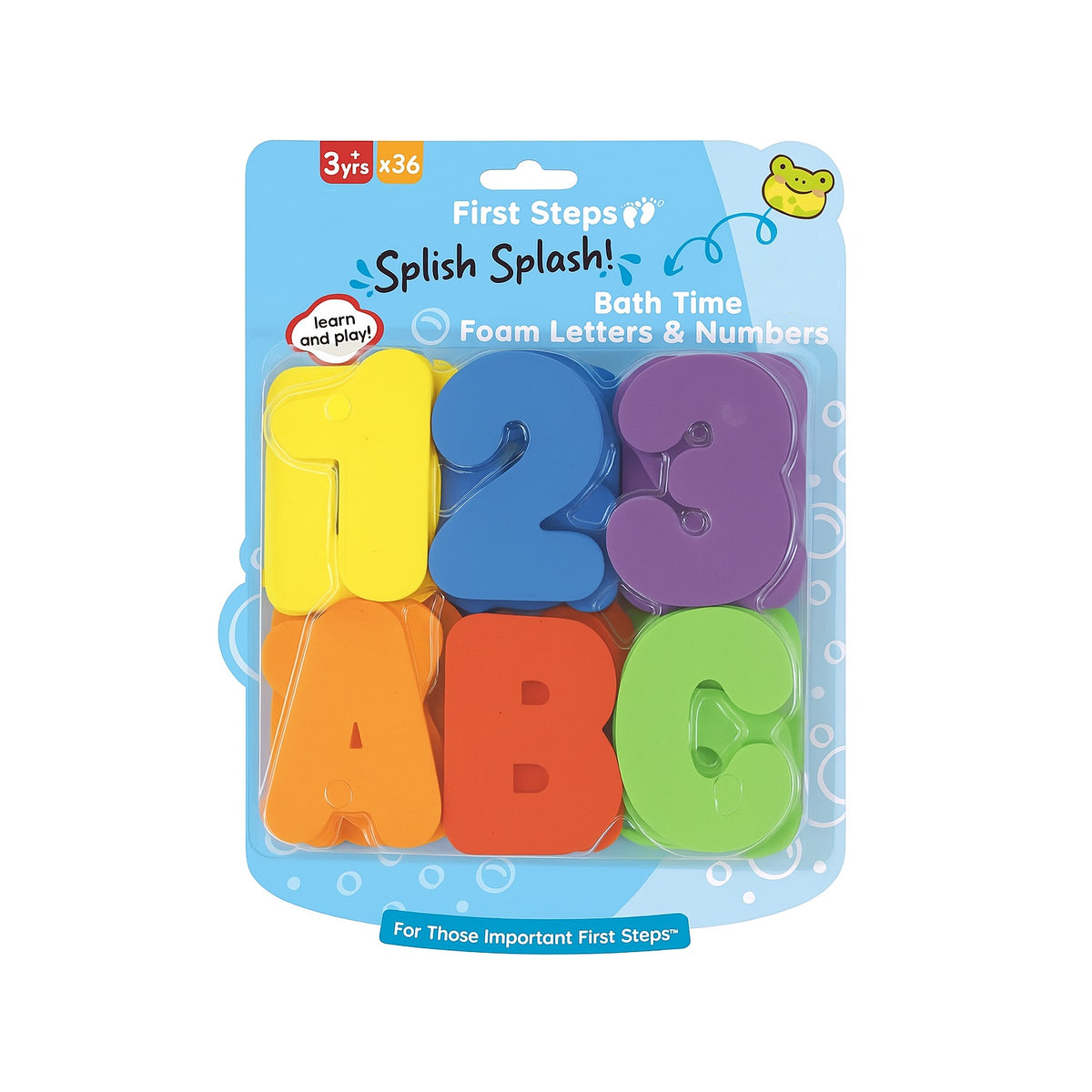 RSW International Limited Foam Learning Letter and Number Set Assorted Pack of 36 PS884 | Sticks to Surfaces When Wet | Bath Time Fun | Learn and Play | For Those Important First Steps
