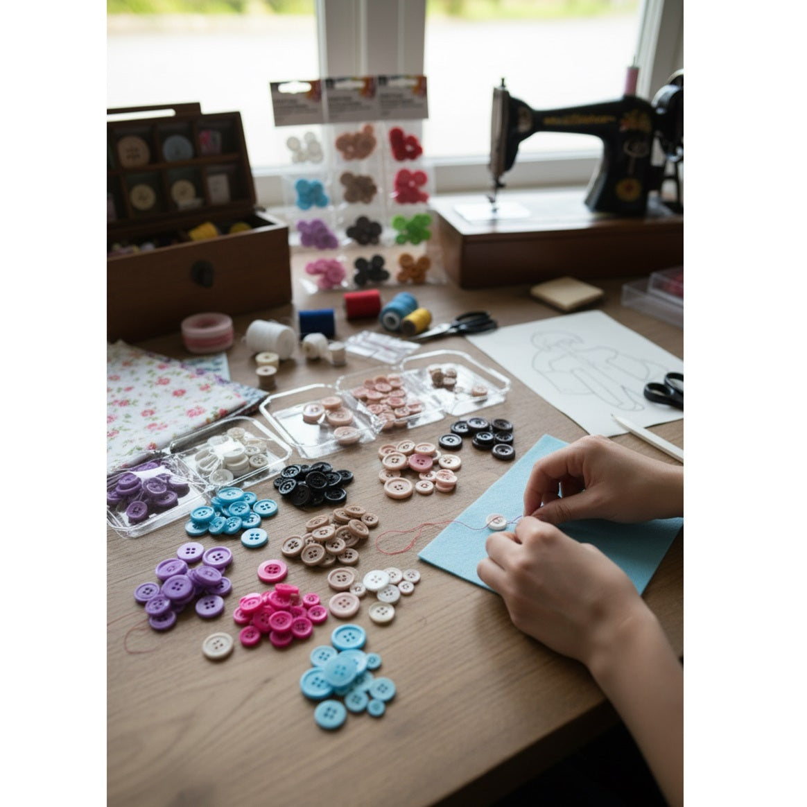 SIL Craft Buttons Assorted Pack of 40 CR1986