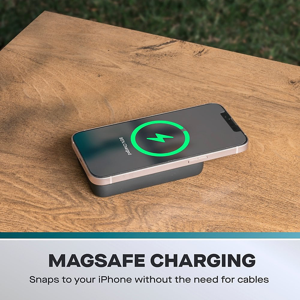 Daewoo 10000mAh MagSafe Wireless Portable Power Bank Black ELA1442