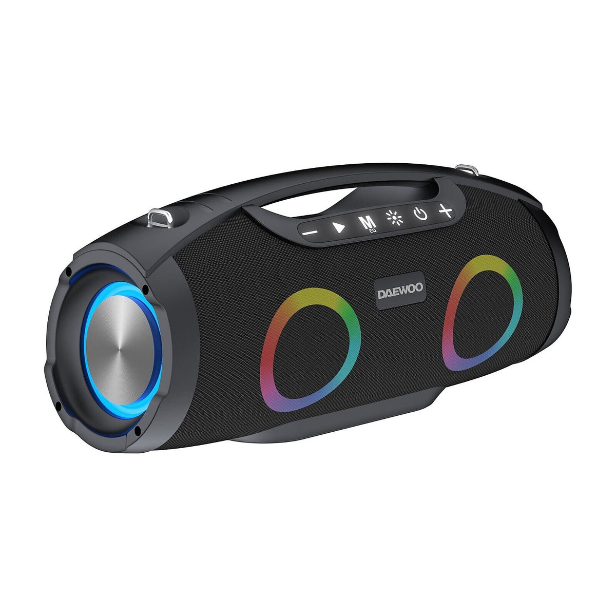 Daewoo Boom Beat Pro Boombox Speaker Black AVS1622 | Powerful Bass | 5 Hours Playback | IPX5 Splashproof | Crystal Clear Playback