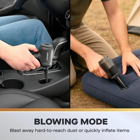Daewoo Cyclone Freedom Cordless Handheld Car Vacuum Grey and Black FLR00224 | 120W BLDC Motor | 2 Speed Settings | Four in One | 20 Min Run Time | Washable Filter
