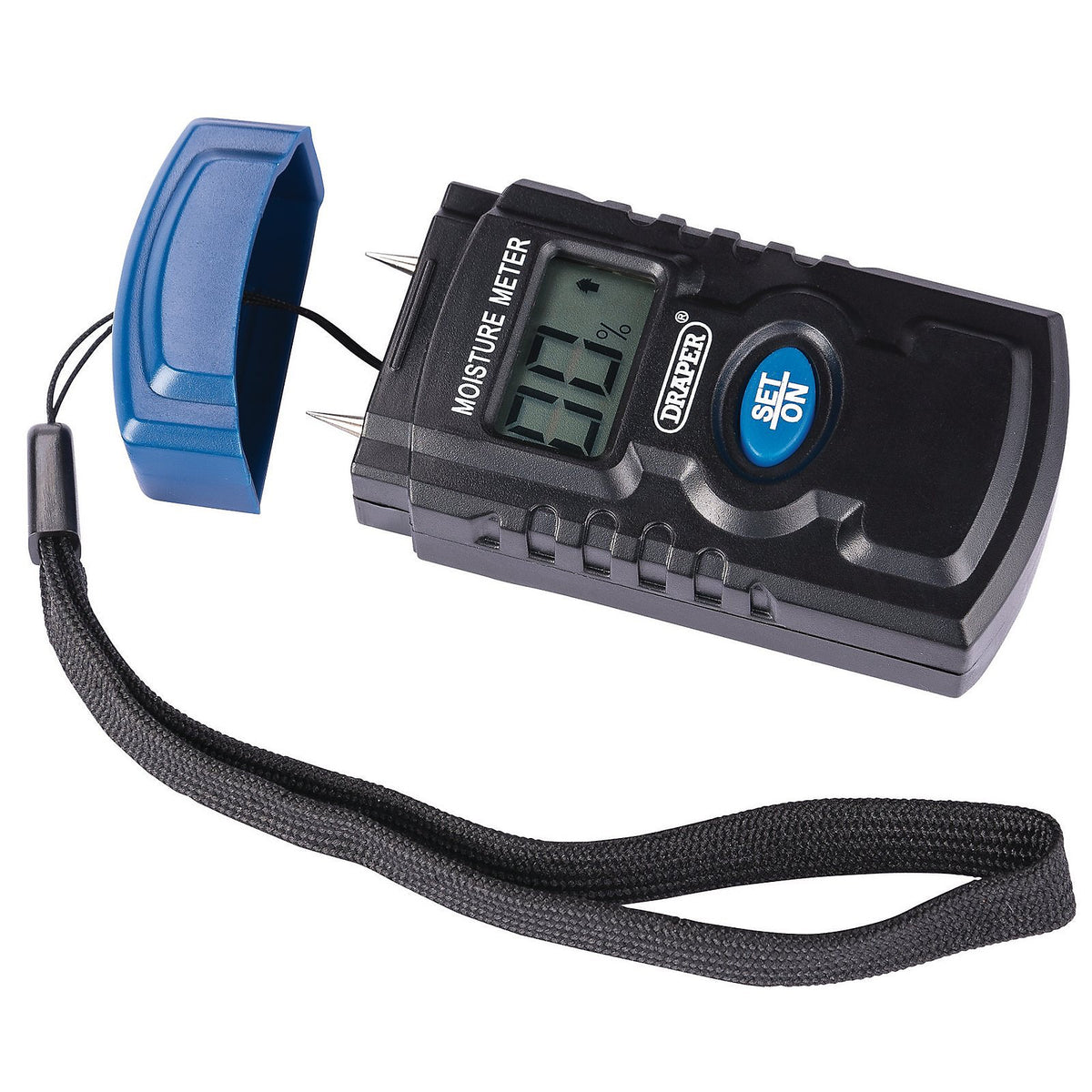 Draper Moisture Meter with LCD Display Black 43618
