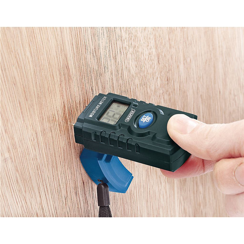 Draper Moisture Meter with LCD Display Black 43618