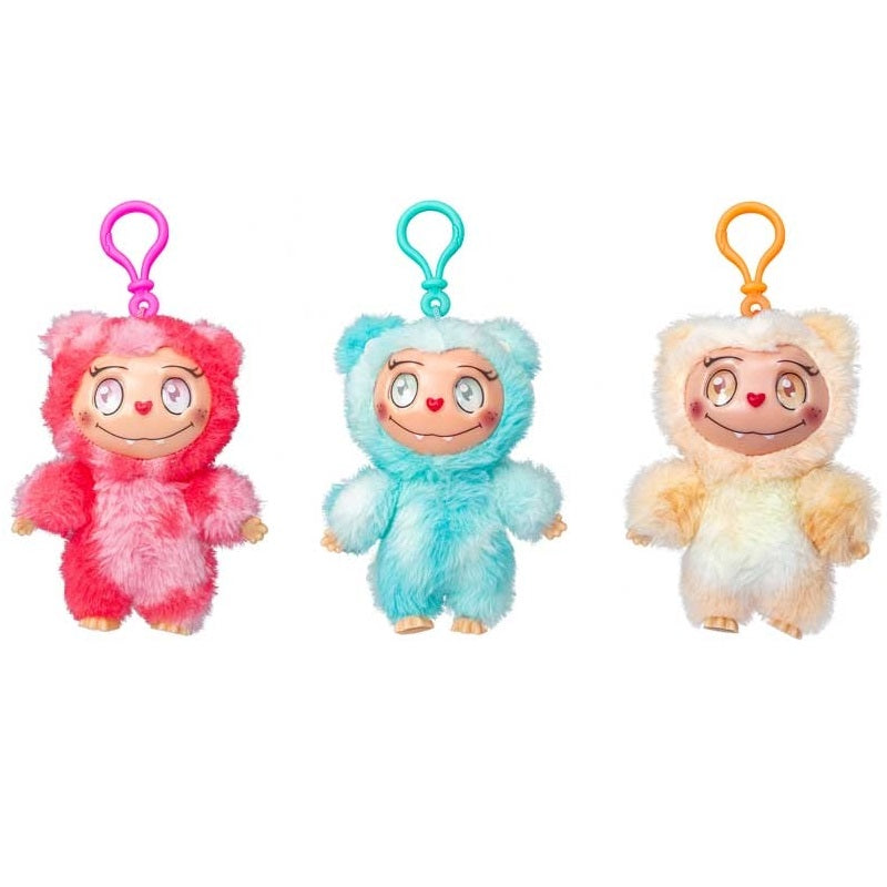 HTI Luv-A-Boos Fluffy Monster with Clip Assorted Colours 1215247