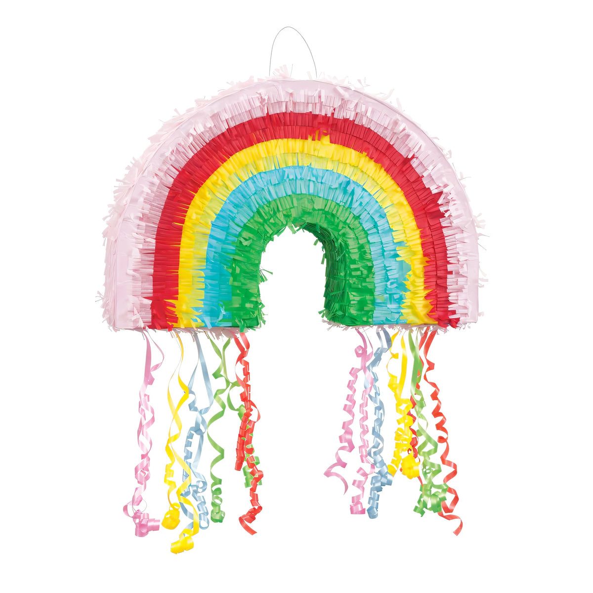 Unique Party Rainbow Shape Pinata Multicolour 68143