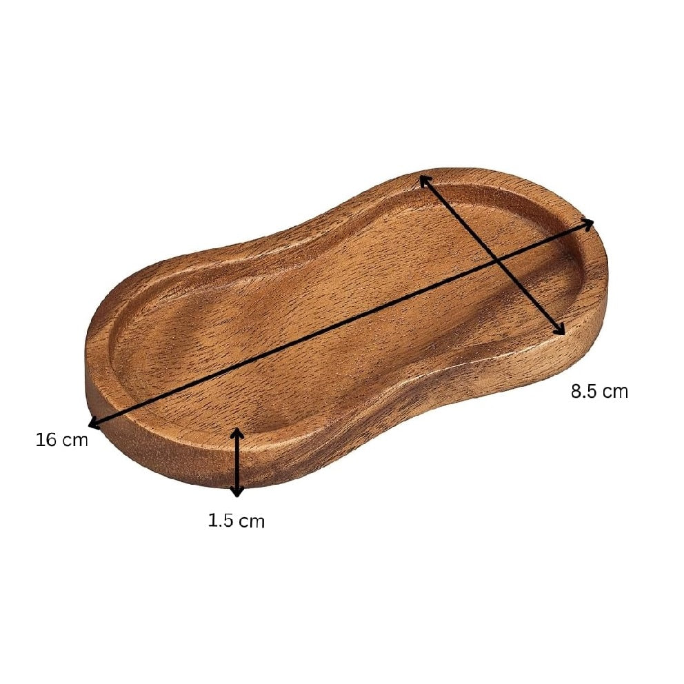 Tala Lacquered Acacia Mill Rest Wooden Brown 16cm x 8.5cm x 1.5cm 10A40008
