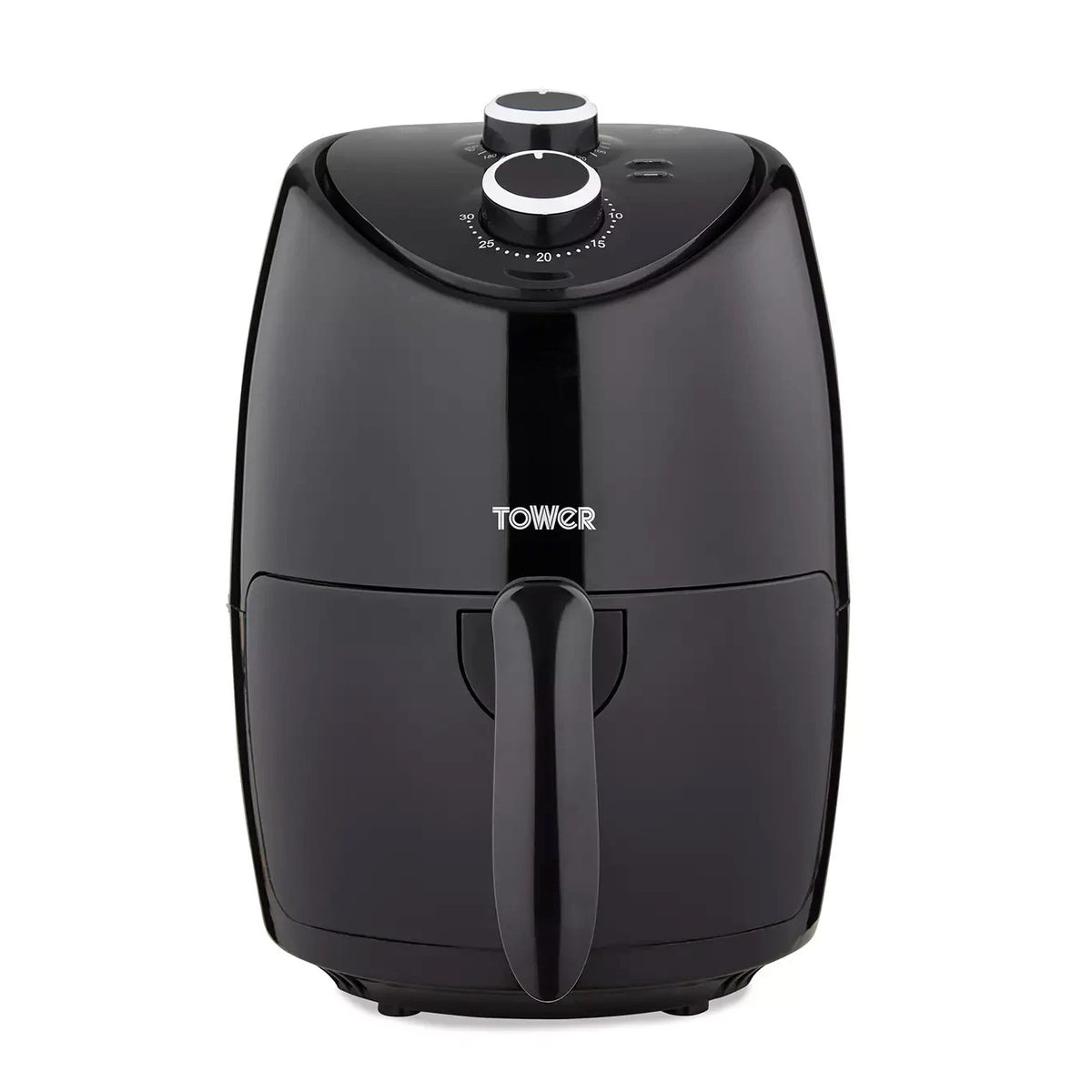 Tower Vortx Air Fryer Black 2 Litre T17087 | Easy to Use Control Dials | Non-Stick Coated Frying Basket | Rapid Air Circulation | Cooks 30 Percent Faster | Using 99 Percent Less Oil | Uses upto 70 Percent Less Energy