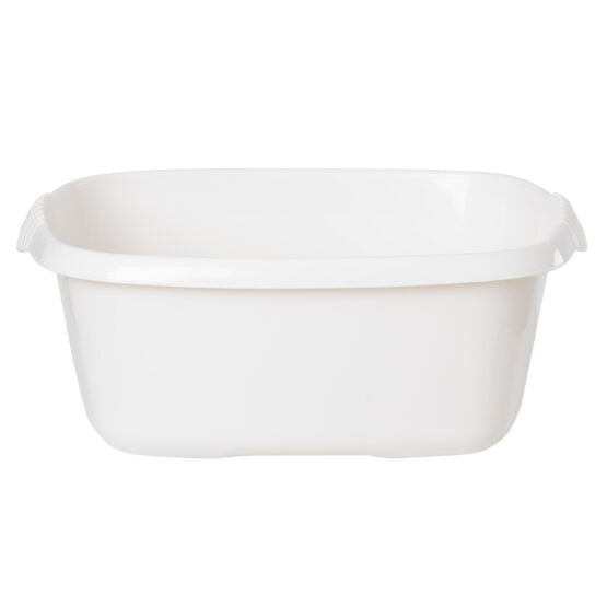 Wham Rectangular Casa Bowl 39cm Snow White 17234 | Durable Plastic Mixing and Washing Bowl | Lightweight and Easy to Clean | Ideal for Kitchen-Laundry and Household Use