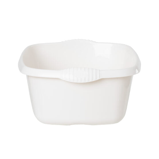 Wham Rectangular Casa Bowl 39cm Snow White 17234 | Durable Plastic Mixing and Washing Bowl | Lightweight and Easy to Clean | Ideal for Kitchen-Laundry and Household Use