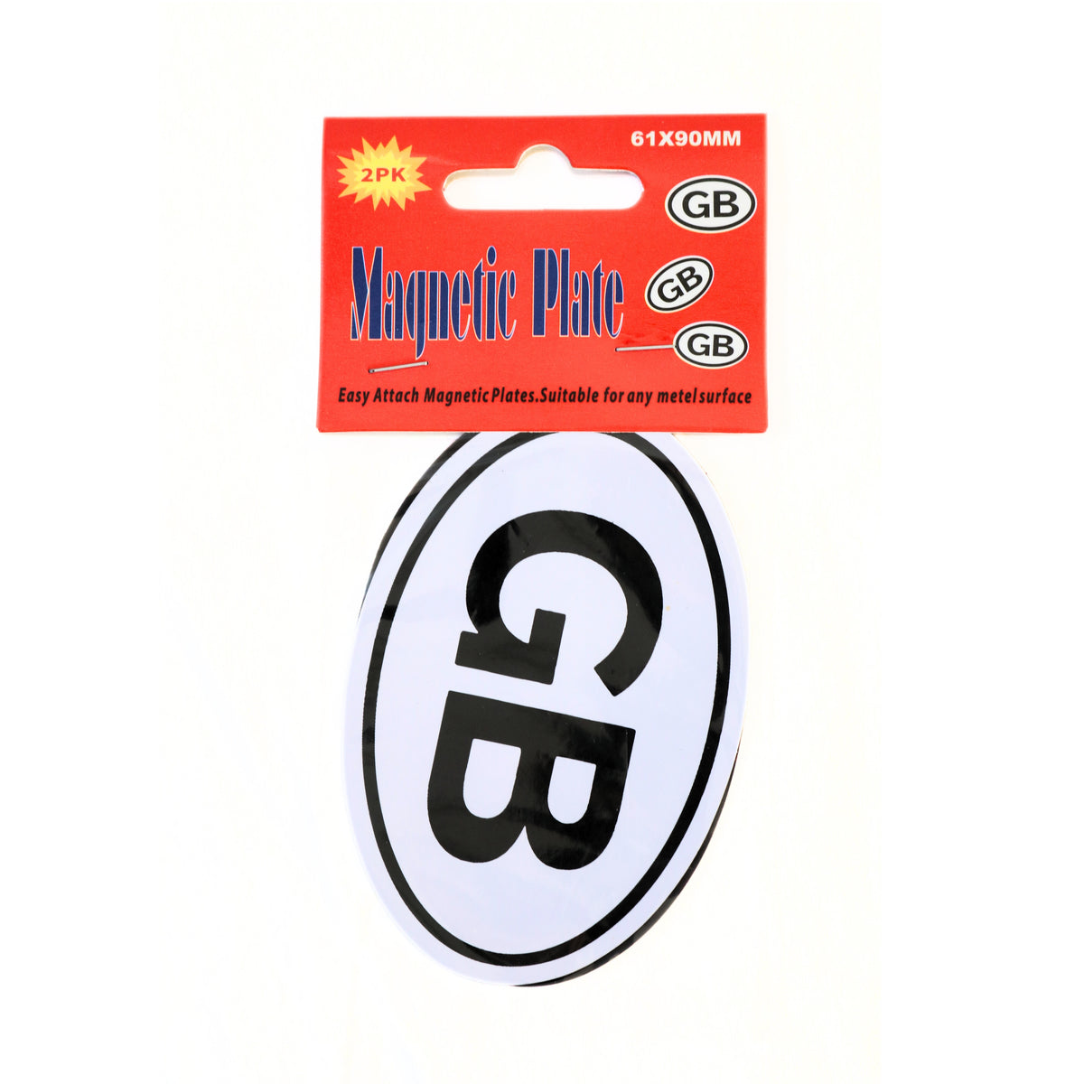 JL Supplies Ltd GB Magnetic Plate White 61mm x 90mm Pack of 2 6061 | Easy to Attach | Suitable for any Metal Surface