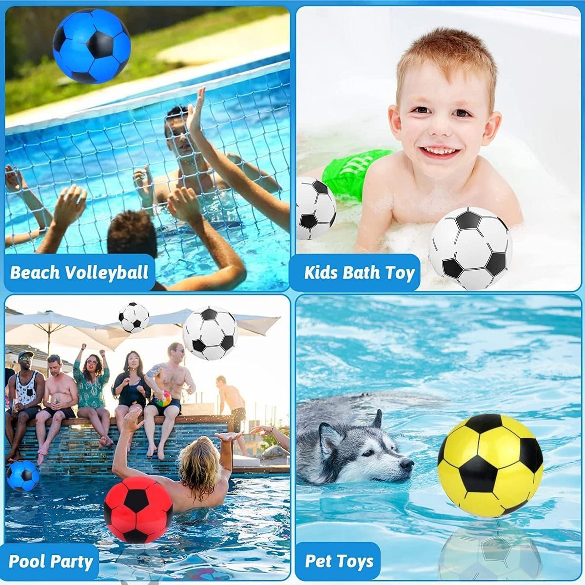 Hurrah Inflatable Footballs Assorted Colours 10-Inch Pack of 1 FA053 | Soft Lightweight Kick Balls for Kids | Outdoor Play Garden Sports Toy | Party Bag Fillers and Prizes | One Sent at Random