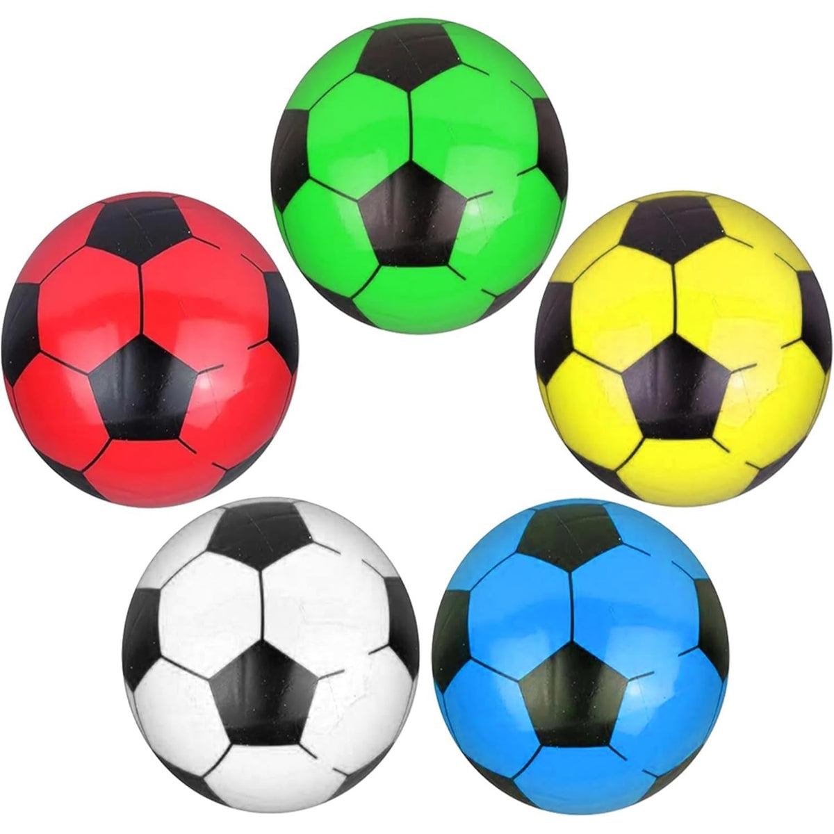 Hurrah Inflatable Footballs Assorted Colours 10-Inch Pack of 1 FA053 | Soft Lightweight Kick Balls for Kids | Outdoor Play Garden Sports Toy | Party Bag Fillers and Prizes | One Sent at Random