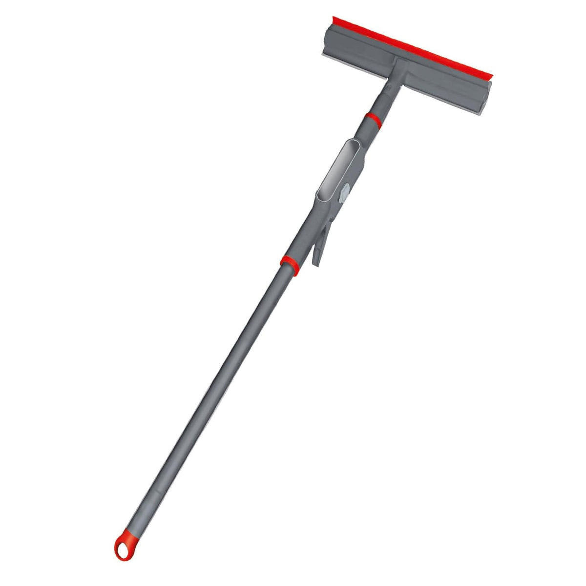 Tonkita New Window Spray Mop Grey and Red TK785 | Triple Action | Powerful Cleaning | Streaks and Halos Free