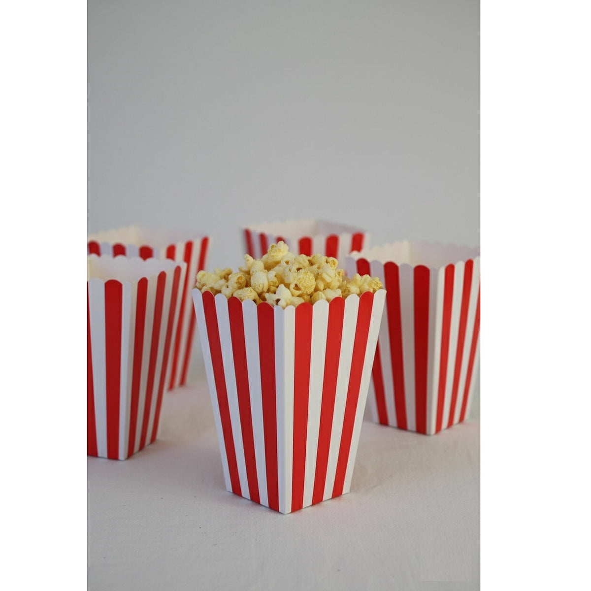 JL Supplies Ltd Pop Corn Box Red and White Pack of 6 3241